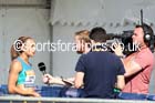 Jessica Ennis-Hill interviewed, Sainsbury's British Champs, Alexander Stadium, Birmingham. Photo: David T. Hewitson/Sprts for All Pics